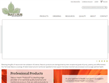 Tablet Screenshot of naturahealthproducts.com